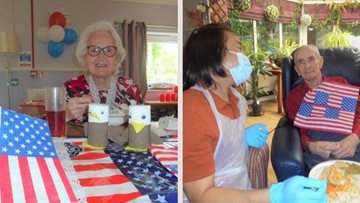 Seattle visits Stevenage as care home Residents celebrate USA day